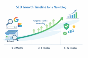 Read more about the article How Long Does SEO Take for a New Blog? (Realistic Timeline Explained)